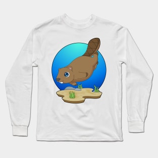 Beaver Diver Diving Long Sleeve T-Shirt